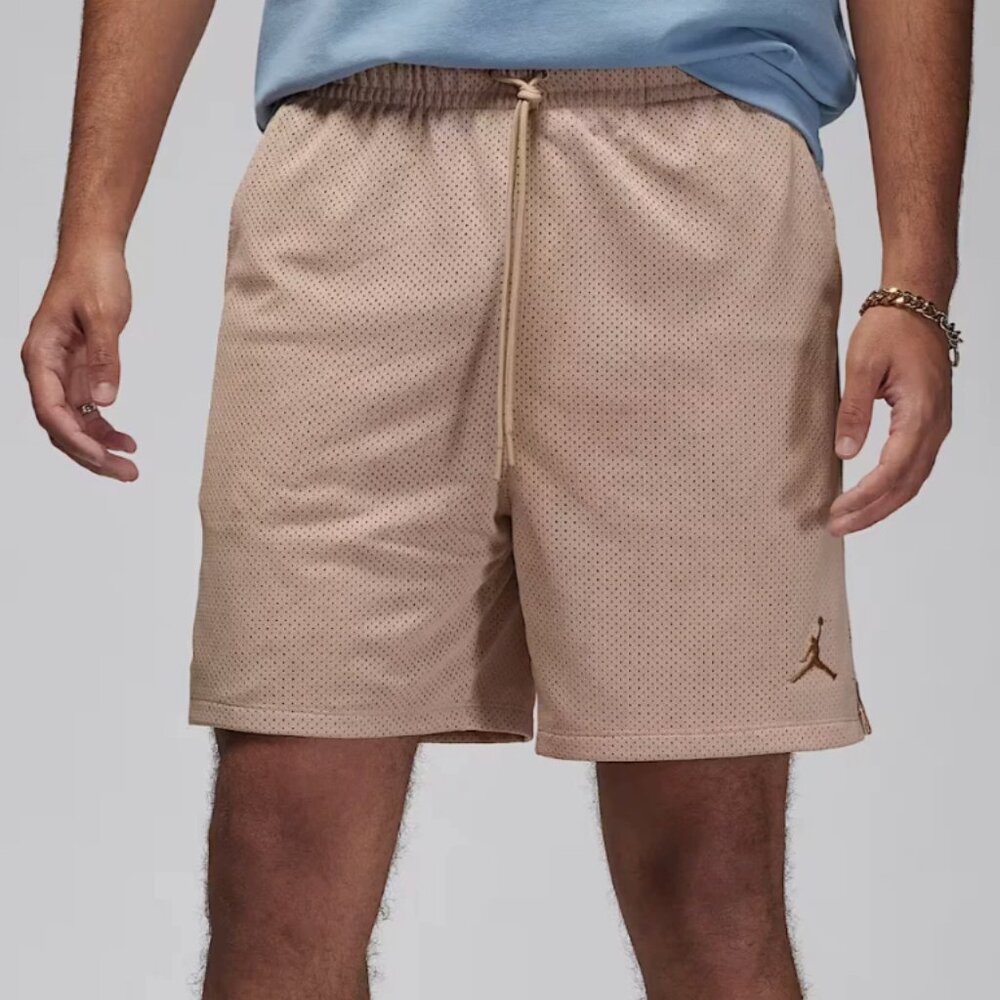 Jordan Flight MVP Men's 7" Mesh Training Gym Basketball Versatile Shorts Brown